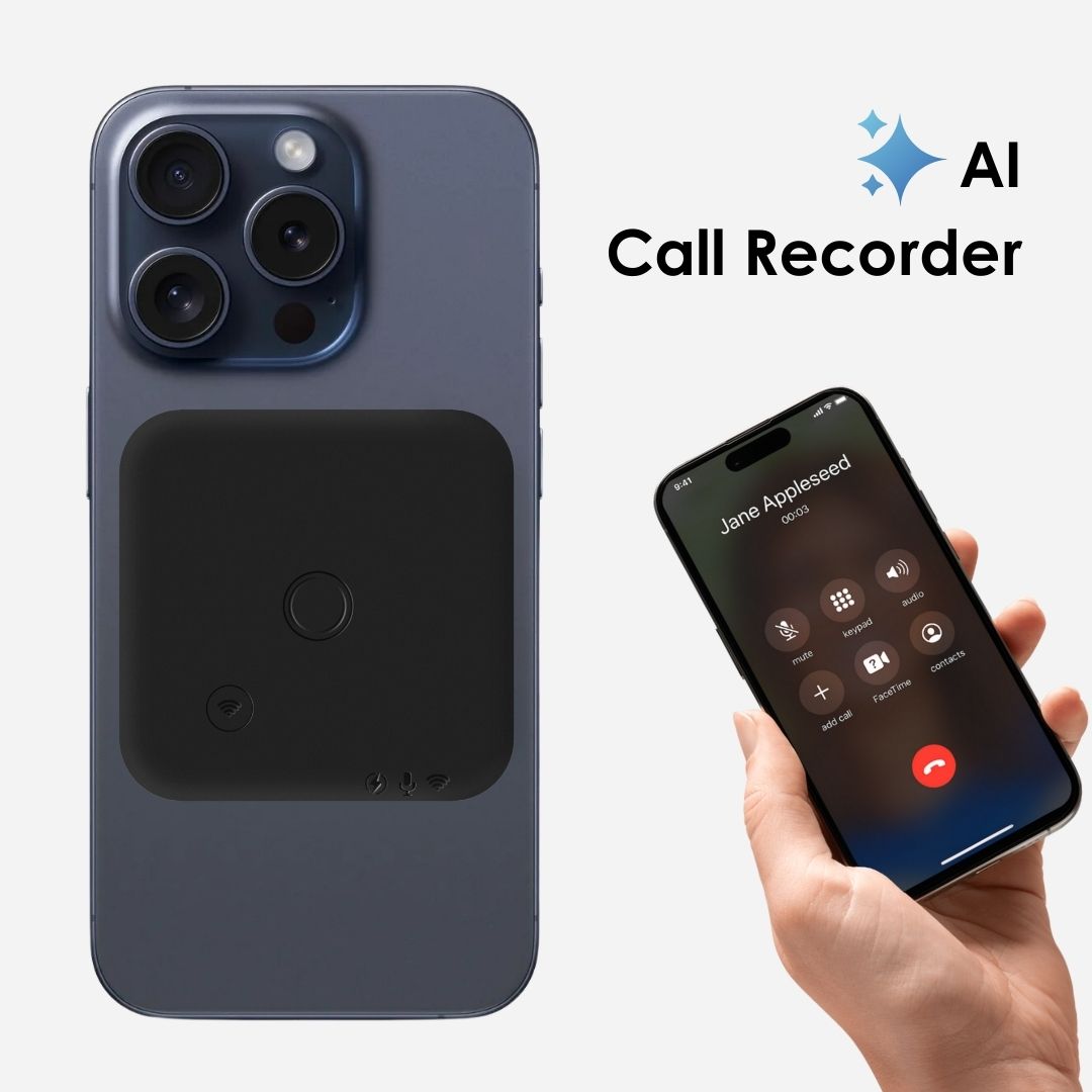 AI搭載ボイスレコーダー、iPhone通話レコーダー