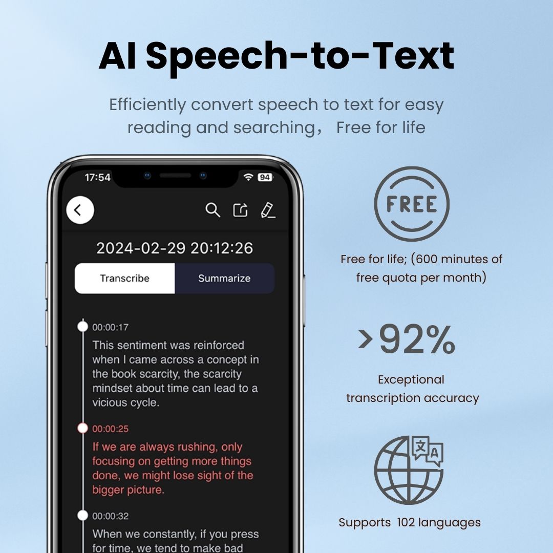 AI Powered Voice Recorder, iPhone Call Recorder